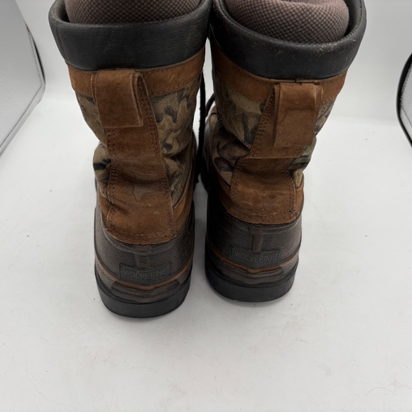 Wolverine Thinsulate Camo Brown Rubber Hunting Duck Boots Outdoor Size 10 - Picture 4 of 14